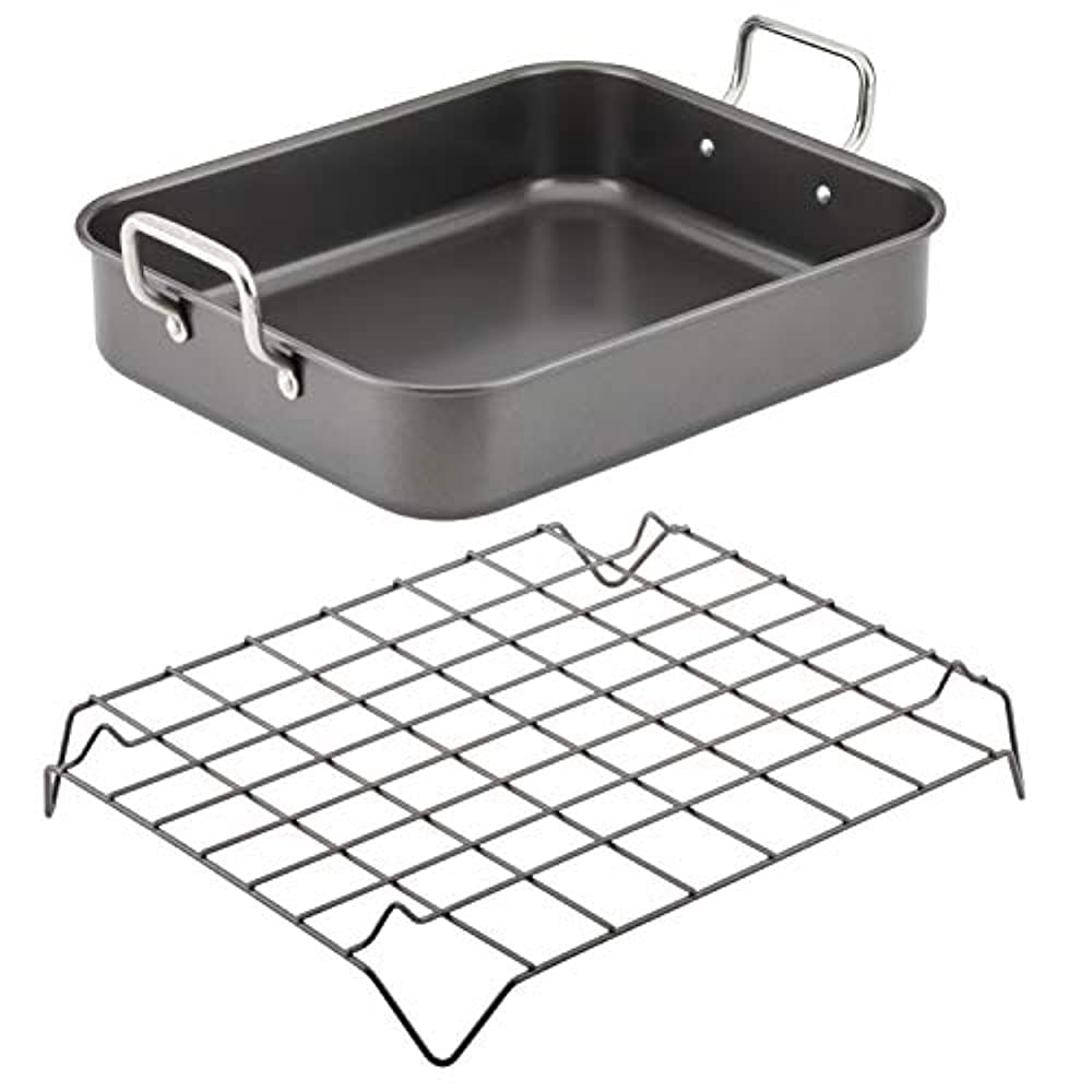 Rachael ray roasting pan with rack sale