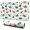 White Dinosaurs Fossils, variant on Long Mouse Pads for Desk,White Dinosaurs Fossils Plants Pattern Desk Mats on Top Of Desks, Desk Mouse Pad Extra Large with 3mm Non-Slip Base and Stitched Edge for Gaming,Office,Work,Home 31.5"x11.8"