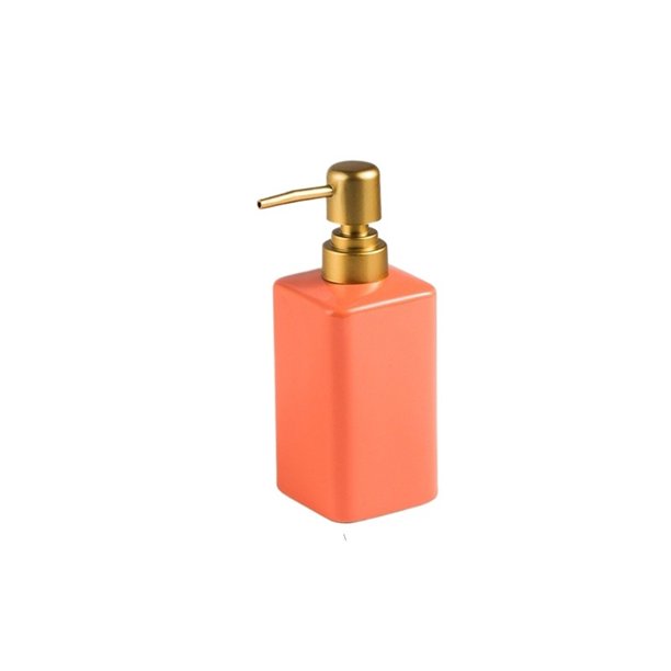 Dispensador de jabón de cerámica con bomba, dispensador de loción líquida for champú, baño y cocina.