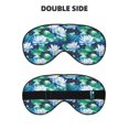 thumbnail image 2 of Salouo Blue Lotus Flower Pattern Sleep Mask,Sleep Eye Mask & Blindfold Eye Sleep Shade Cover with Elastic Strap Soft Eye Cover Eyeshade for Night Sleeping Travel & Nap, 2 of 7