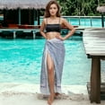thumbnail image 2 of 100 % Cotton Unique Swimsuit Coverup for Women Stylish Beach Cover Ups Sarong Wraps Pareo For Women, 2 of 4