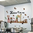 Kitchen Wall Stickers Fun Design Cook Utensils Home Decoration