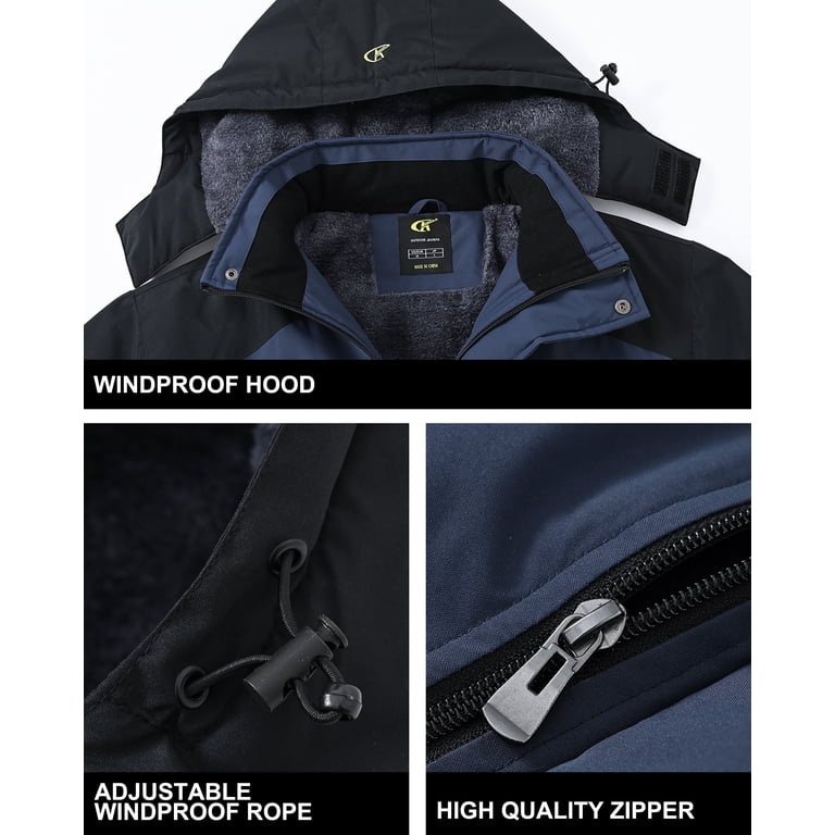 Tyhengta Men's Winter Ski Jacket with Fleece Lining photo 5