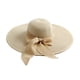 thumbnail image 1 of Sombrero de paja con protección solar para playa, de circunferencia de 56 a 57 cm, plegable, para playa, para mujer, 1 of 6