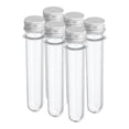 thumbnail image 1 of Unique Bargains 45ml Plastic Test Tubes with Screw Caps, 6Pcs 141x25mm Tubes for Party Decoration Lab Use, Silver Tone, 1 of 7