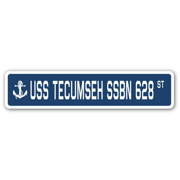 USS TECUMSEH SSBN 628 Street Sign us navy ship veteran sailor gift