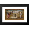 thumbnail image 2 of Pietro Perugino 14x10 Black Modern Framed Museum Art Print Titled - Christ and the Woman of Samaria (1500-05), 2 of 5