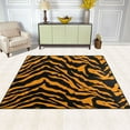 thumbnail image 3 of Tiger Print Background Area Rug Washable 80 x 58 Floor Carpet Mat Non Slip for Bedroom Living Room Home Decor, 3 of 7