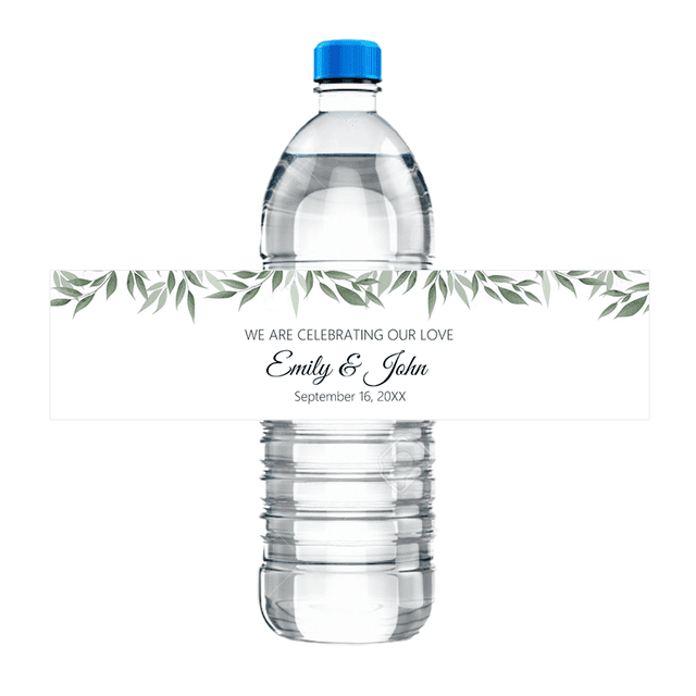 Etiquetas personalizadas para celebraciones, pegatinas con nombre y texto, para botella, decoración de cumpleaños, bautismo y boda, 30 piezas