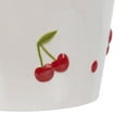 thumbnail image 6 of Mainstays 6.25" x 6.25" x 6" Round Cream and Red Ceramic Cherry Planter, 6 of 8