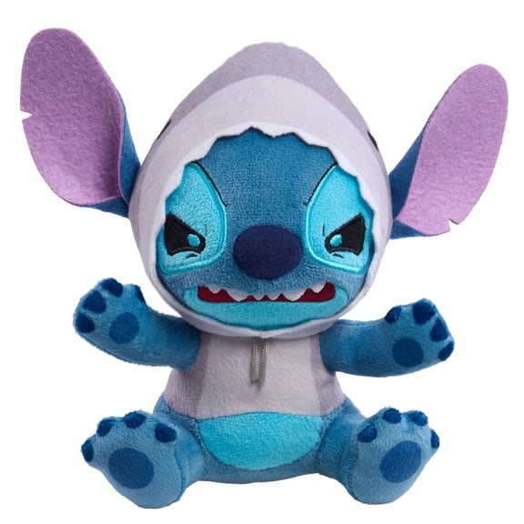 Disney Stitch Goes Wild Small Plush Stuffed Animal Stitch Shark, Wild Details, Ages 2