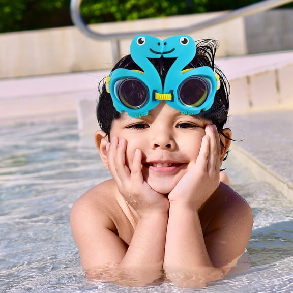 Baluue Kid Swimming Goggles Anti-Fog Blue Silicone Uv Protection 1Pc