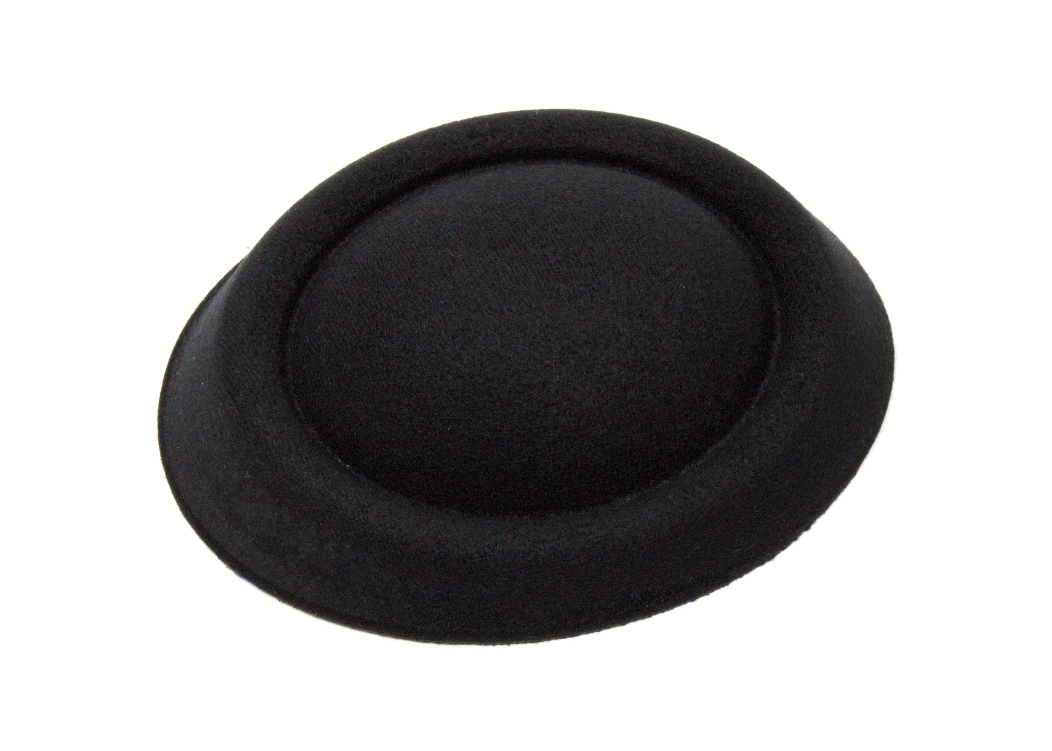 Black 6 1/2" Oval Pillbox Stewardess Fascinator Hat Base 17 Colors 