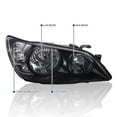 thumbnail image 3 of Spec-D Tuning Black Headlights Compatible with 2001-2005 Lexus IS300 L+R Pair Head Lights Lamps Assembly, 3 of 6