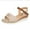 Beige, variant on KBODIU Women's Platform Sandals Thick Soled Fish Mouth Sandals Summer Casual 5.5 cm Wedge Heels Sandals Brown 36