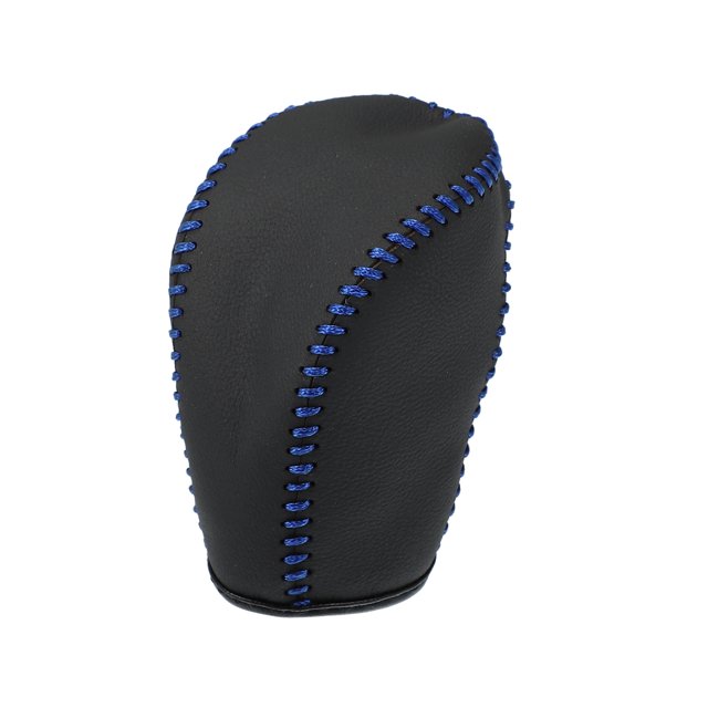 1uds Auto Genuino Cuero Palanca Cambio Perilla Cubierta para Honda Acpara para Cord 2018- 2022 Escape Fusion Fiesta Transit Van Línea Azul