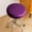 Purple, variant on Round Leather Stool Covers, Waterproof Faux Leather Seat Protector with Elastic Bands for Round Bar Stools, Easy to Install and Clean, Sturdy and Durable