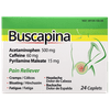 Buscapina Multi Symptom Acetaminophen and Caffeine Pain Relief, 24 Tablets
