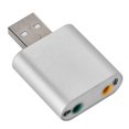 thumbnail image 4 of Adaptador de Micrófono y Altavoz Bling Bling USB 2.0 a 3.5 mm Externo Plateado, 4 of 7