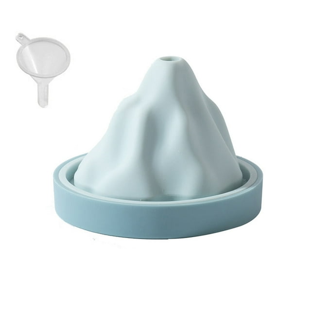 Ice Cube Mold Silicone DIY Beverage Ice Ball Maker DIY Ice Ball Non-stick Reusable Craft Making Mould, Blue