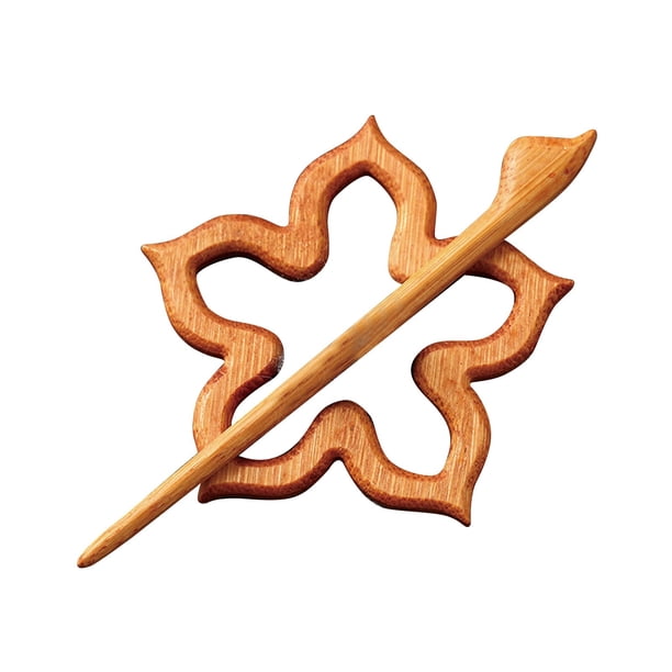 Broche de madera del patrón animal Broche de la solapa de la insignia de la forma animal de la historieta Broche estético de la insignia del perno del suéter Pin de la bufanda del chal Pin(2)