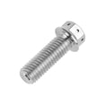 thumbnail image 2 of Wanyifa Titanium Bolt M6x10 15 20 25 30 35 40 45 50 55 60mm Flange Head With Hole Hex Screw for Bike,M6x30 mm,Silver,4 Pcs, 2 of 7