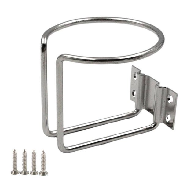 1* Cup Holders for Truck Car Steel Boat Ring Cup Drink Holder w/screws