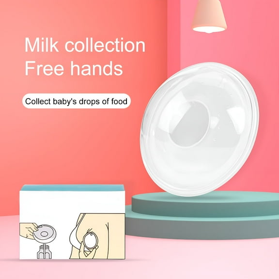 XIRQI 2Pcs Breast Pumps Food Grade Transparent Silicone BPA Free Wearable Breast Milk Collector for Home