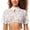 A2 White, variant on Womens Bavarian Oktoberfest Costume Tops Traditional Dirndl Blouse Cropped White Shirts White S