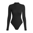 thumbnail image 3 of Ensemble de Justaucorps Gainant pour Femmes, Col, Manches Longues, Combinaison Justaucorps, Ensemble avec Style Combishort, 3 of 3