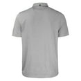 thumbnail image 3 of Men's Cutter & Buck  Heather Gray Tulane Green Wave Forge Eco Heathered Stripe Stretch Recycled Polo, 3 of 3