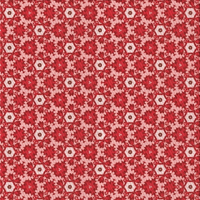Ahgly Company Machine Washable Indoor Square Transitional Pastel Red Pink Area Rugs, 7' Square