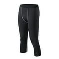 thumbnail image 1 of Greeniant Fitness Running Pantalones de entrenamiento Leggings Siete puntos Pantalones ajustados Hombre Uniforme atlético S, 1 of 6