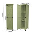 thumbnail image 2 of Armario de almacenamiento con ranura estrecha para balcón, protector solar, casillero con ranura impermeable, casillero de madera maciza para exteriores, gabinete de comestibles para exteriores, 2 of 4