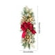 thumbnail image 3 of Christmas Wreath Upside Down Staircase Door Hanging Christmas Flocked Snow Hanging Ornament Bow Decoration, 3 of 6