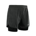 thumbnail image 3 of Lixada Men's 2-in-1 Running Shorts Quick Drying Breathable Active Training Exercise Jogging Cycling Shorts with Longer Liner, 3 of 7