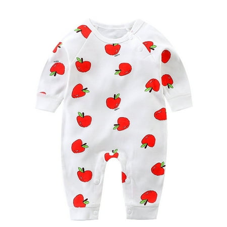 

QWERTYU Newborn Infant Baby Clothes Short Sleeve Jumpsuit for Girl Boy Cotton Romper 0-12M