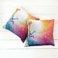 thumbnail image 6 of Ambesonne Sports Throw Pillow Cover 2 Pack, Basketball Player Jumps, 16", Multicolor, 6 of 7