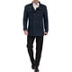 thumbnail image 2 of Abrigo de invierno para hombres Inspire Chic, abrigo de guisante de doble botonadura con cuello alto, talla XL, azul marino, 2 of 6