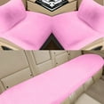 thumbnail image 4 of HOARBOEG 5 Sets Car Front Seat Cushion Soft Warm Faux Rabbit Winter Auto Seat Cover Plush Vehicle Seat Protector Pad With Non-Slip Backing Car Accessories, 4 of 5