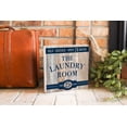 thumbnail image 3 of Laundry Room Blue Woodgrain 10 x 10 Wood Tabletop Sign Plaque, 3 of 4