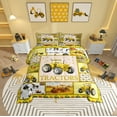 thumbnail image 2 of Erosebridal Cartoon Farm Truck Comforter Sets Full Size, Tractors Equipped Car Comforters & Duvets, Bedroom Decoration, Reversible 3-Piece, Super Cozy, 2 of 7