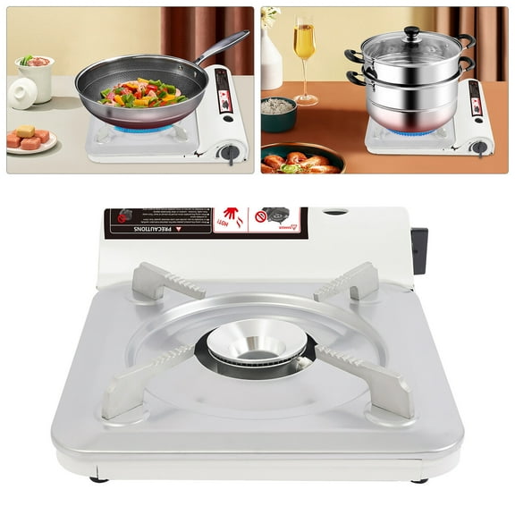 Portable Butane Camping Stove Tabletop BBQ Grill Camping Stove with Case for Outdoor Cooking/ Camping/ Road Trips