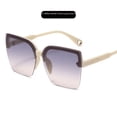 thumbnail image 3 of Gafas de sol de moda personalizadas sin marco Gafas de sol de estilo fotográfico callejero para mujer Gafas de sol cuadradas grandes, 3 of 5