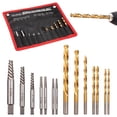 thumbnail image 1 of 14pcs Easy Out Bolt Extractor Kit with Canvas Bag, HSS Left Handed Drill Bit Set and Broken Screw Extractor Set for Removing Stripped Screws, Broken Bolts, Damaged Nuts Easy Outs, 1 of 6