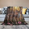 thumbnail image 2 of Orinice Deer Fluffy Soft Throw - Flannel Throw-Anti-Pilling Blanket Throws - Bed Throw Blankets - Versatile Blanket Home Decor for Bed Sofa Travel  50x60in, 2 of 6