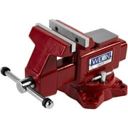 Wilton Tools 28818 4 1/2 Wide Jaw 4 Max Opening Swivel Utility Bench Vise, Red