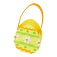 thumbnail image 4 of Dualoai Empty Easter Basket Baby Teens Boys Girls Party Favor Decorative Gift Basket Yellow, 4 of 9