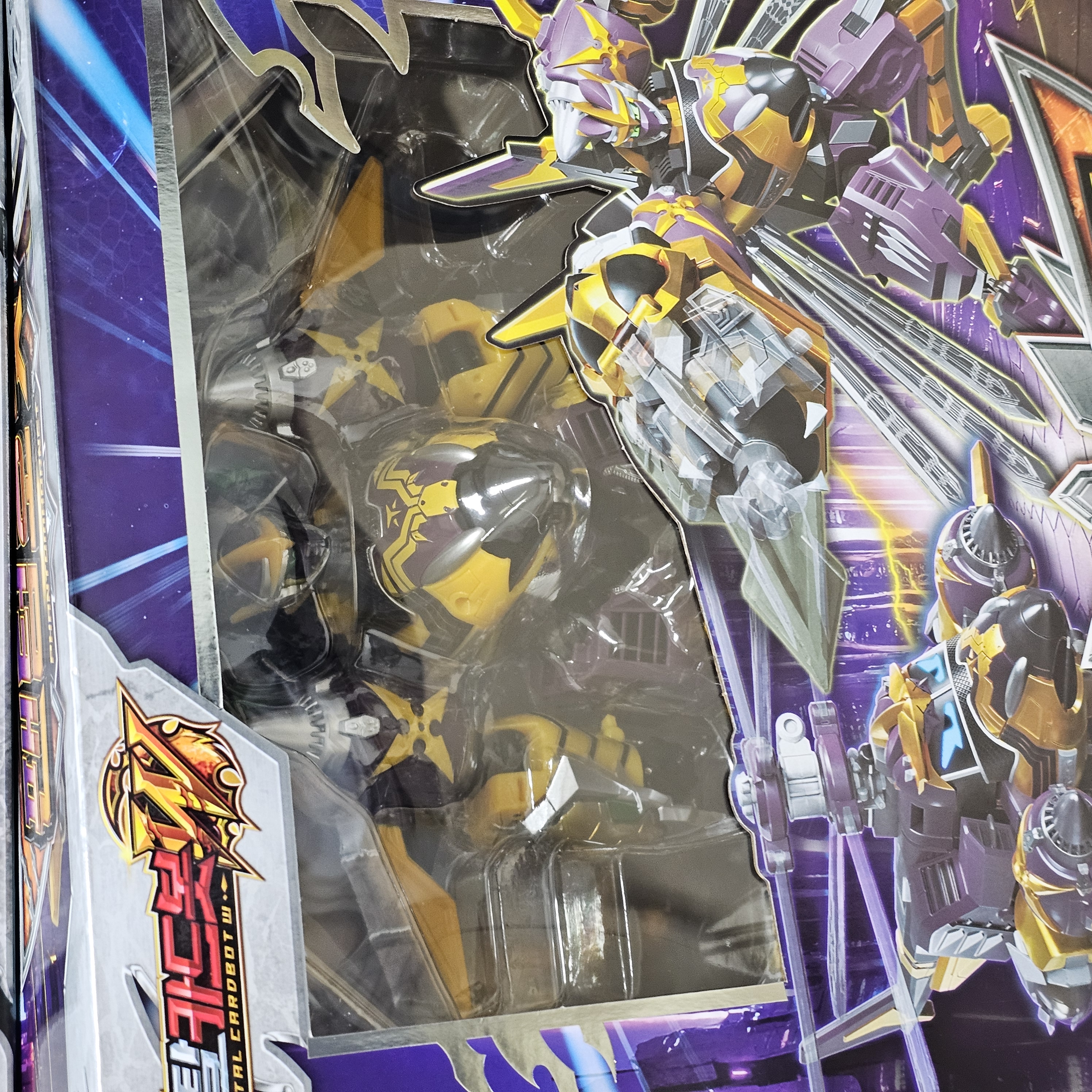 SAMG Metal Cardbot W 2025 Edition 4-Pack Transforming Robot Figures – Bluecop W, Heavy Iron W, Phantom Hornet, Tigun
