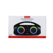 Aiwa Wireless Boombox Bluetooth Speaker, 120W Peak Power, IPX7 Waterproof, 15Hr Playtime, 7 LED Light Modes, USB-C Fast Charging, True Wireless Pairing, Outdoor & Party Speaker